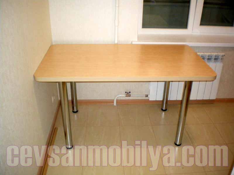 ankara metal ayaklı mutfak masaları imalatları