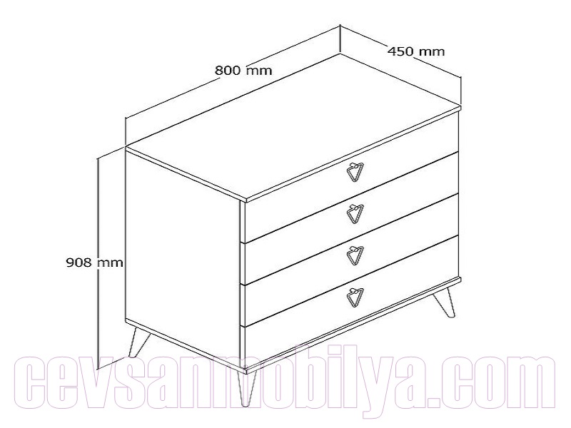  ankara mobilya çekmeceli şifonyer fiyatı